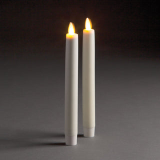 LIGHTLI MOVING FLAME INDOOR TAPERS 8.5", SET OF 2
