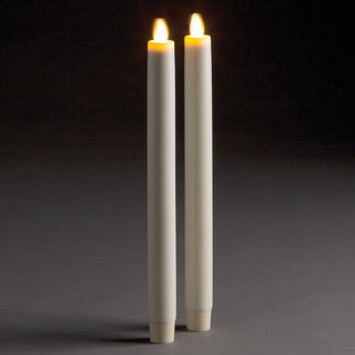 LIGHTLI MOVING FLAME INDOOR TAPERS 10.5", SET OF 2