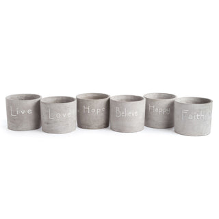LIFE IS GRAND PLANTERS, SET OF 6