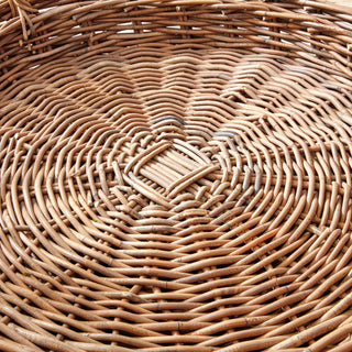 NORMANDY EXTRA LARGE LOW ROUND BASKETS, SET OF 2