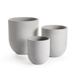 FIBRESTONE MALIBU CYLINDER POTS, SET OF 3