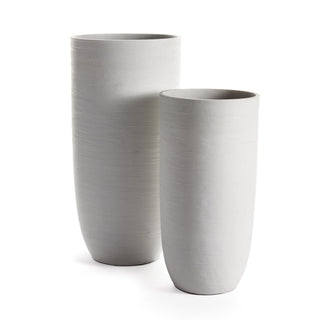 FIBRESTONE MALIBU TALL POTS, SET OF 2