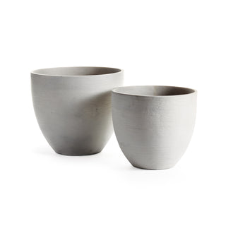 FIBRESTONE MALIBU TAPERED POTS, SET OF 2