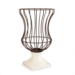 RUSTIC FOOTED URN
