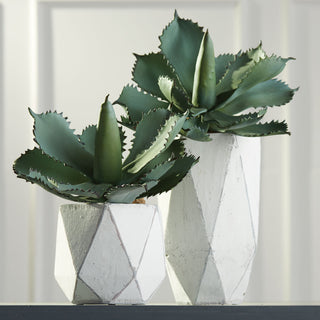 GEOMETRIC CACHEPOTS, SET OF 2