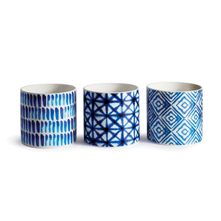 BLUE MOOD POTS 5", SET OF 3