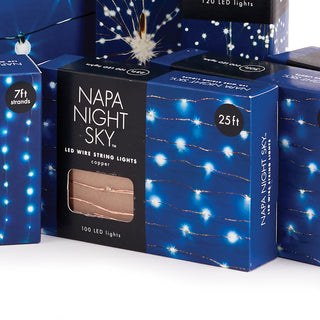 NAPA NIGHT SKY LED WIRE STRING LIGHTS, 25'