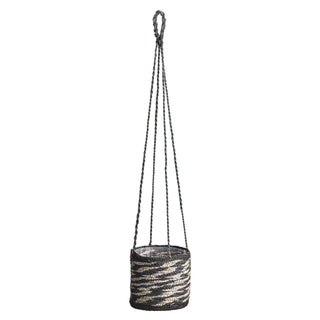 NALEDI JUTE HANGING BASKET 7.75"