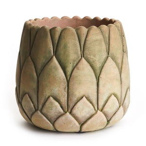 WEATHERED GARDEN ARTICHOKE POT LARGE
