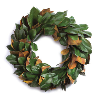 GRAND MAGNOLIA LEAF WREATH 24"
