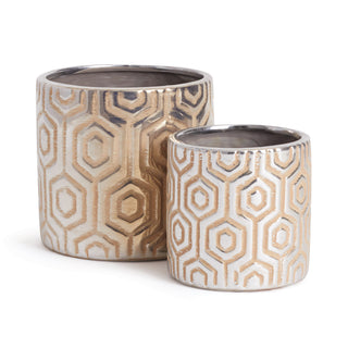 CIPHER POTS, SET OF 2