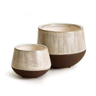 EZRA POTS, SET OF 2