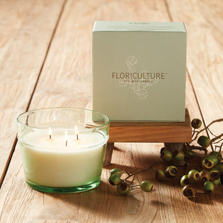 FLORICULTURE SOY WAX CANDLE, WHITE PEONY