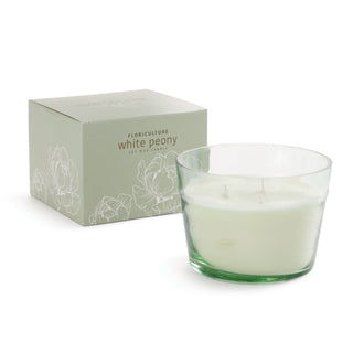 FLORICULTURE SOY WAX CANDLE, WHITE PEONY