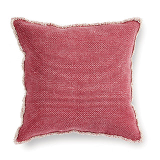 WOVEN FRINGED SQUARE PILLOW