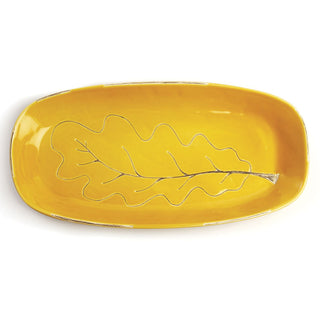 AUTUMN OAK LEAF PLATTER HONEY