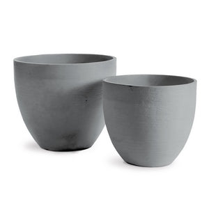FIBRESTONE MALIBU TAPERED POTS, SET OF 2