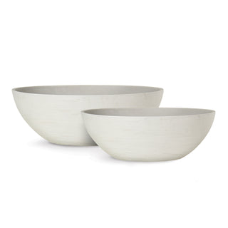 FIBRESTONE MALIBU OVAL LOW BOWLS, SET OF 2