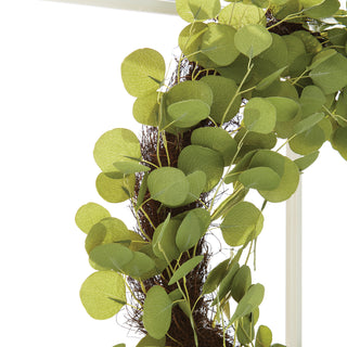 SILVER DOLLAR EUCALYPTUS WREATH 26"
