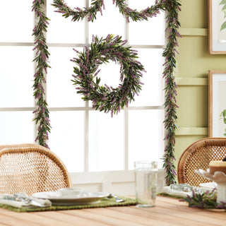 LAVENDER WREATH 16"