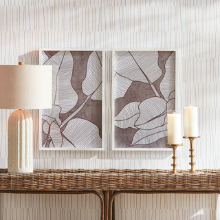 PALM LEAF PRINTS, SET OF 2