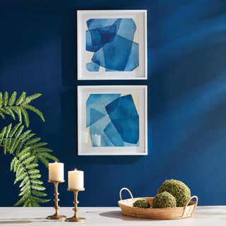 ABSTRACT WATERCOLOR PRINTS, SET OF 2
