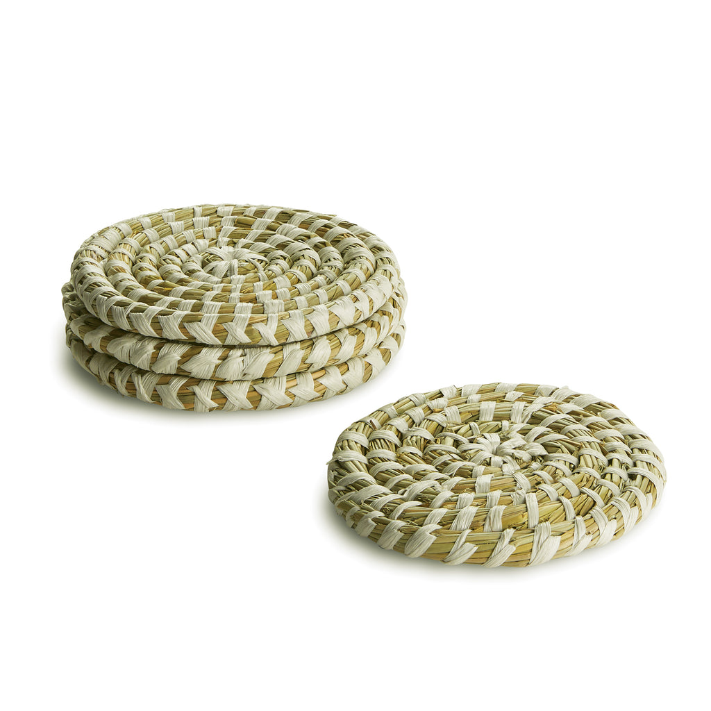 RIVERGRASS COASTERS, SET OF 4 – Napa Home & Garden