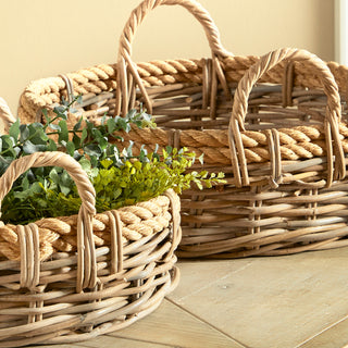 SONOMA LOW BASKETS, SET OF 2
