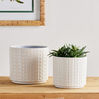 GABLE POTS, SET OF 2
