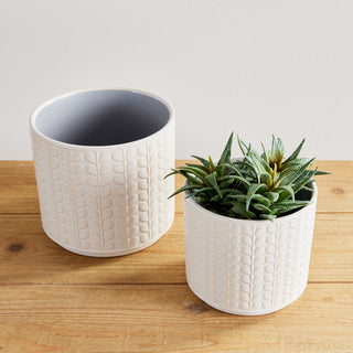 GABLE POTS, SET OF 2