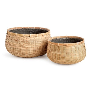 WOVENSHIRE LOW BOWLS, SET OF 2