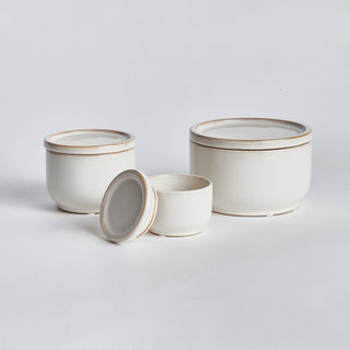 JOANNE DECORATIVE LIDDED JARS, SET OF 3