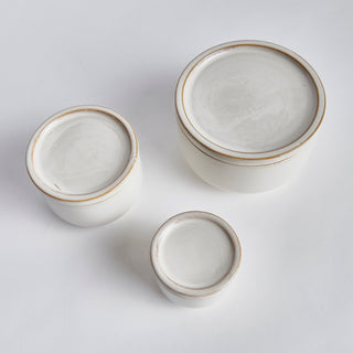 JOANNE DECORATIVE LIDDED JARS, SET OF 3