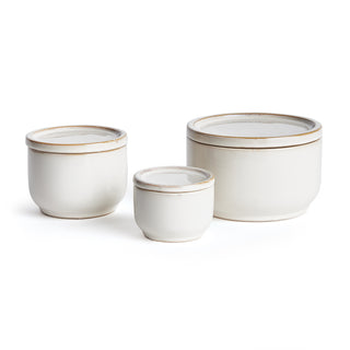 JOANNE DECORATIVE LIDDED JARS, SET OF 3