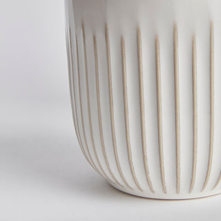 ALBA POTS WHITE, SET OF 2