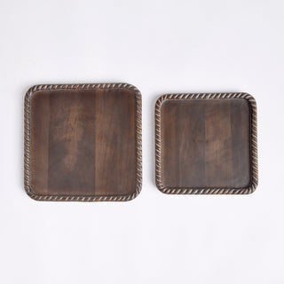 LANGLEY SQUARE TRAYS, SET OF 2