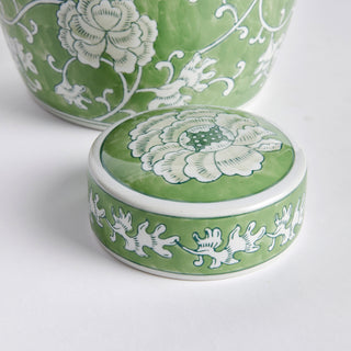 IMPERIAL LOTUS LIDDED JAR