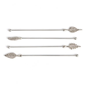 LEAF SWIZZLE STICKS, SET OF 4