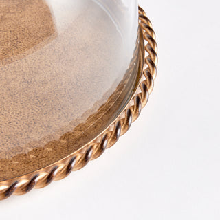 BRAIDEN TRAY WITH CLOCHE SMALL