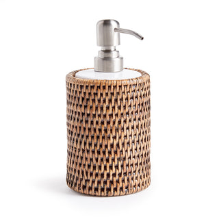 BURMA RATTAN SOAP DISPENSER