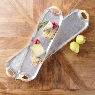 HELENA DECORATIVE LONG TRAYS, SET OF 2