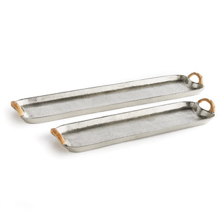 HELENA DECORATIVE LONG TRAYS, SET OF 2