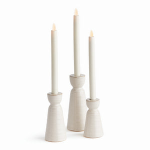 LIBBEY TAPER HOLDERS, SET OF 3