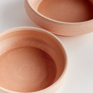 LUELLA DECORATIVE LOW BOWLS, SET OF 2