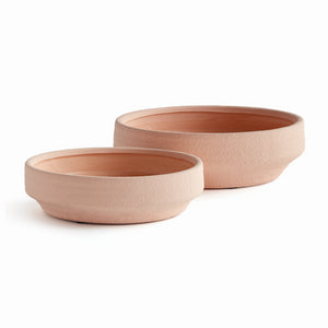 LUELLA DECORATIVE LOW BOWLS, SET OF 2