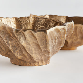 OSTRA DECORATIVE BOWLS, SET OF 2