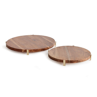 CHERIE ROUND SERVING BOARDS, SET OF 2