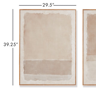 COMPOSITION IN TAUPE GICLEES, SET OF 2