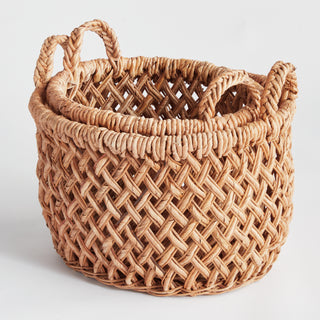 EMLYN BASKETS WITH HANDLES, SET OF 2