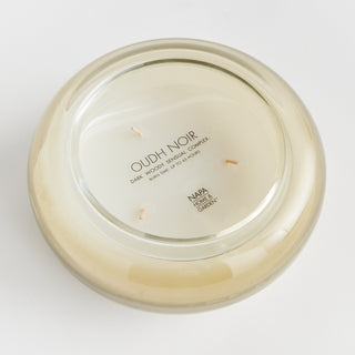 OUDH NOIR 3-WICK CANDLE BOWL
